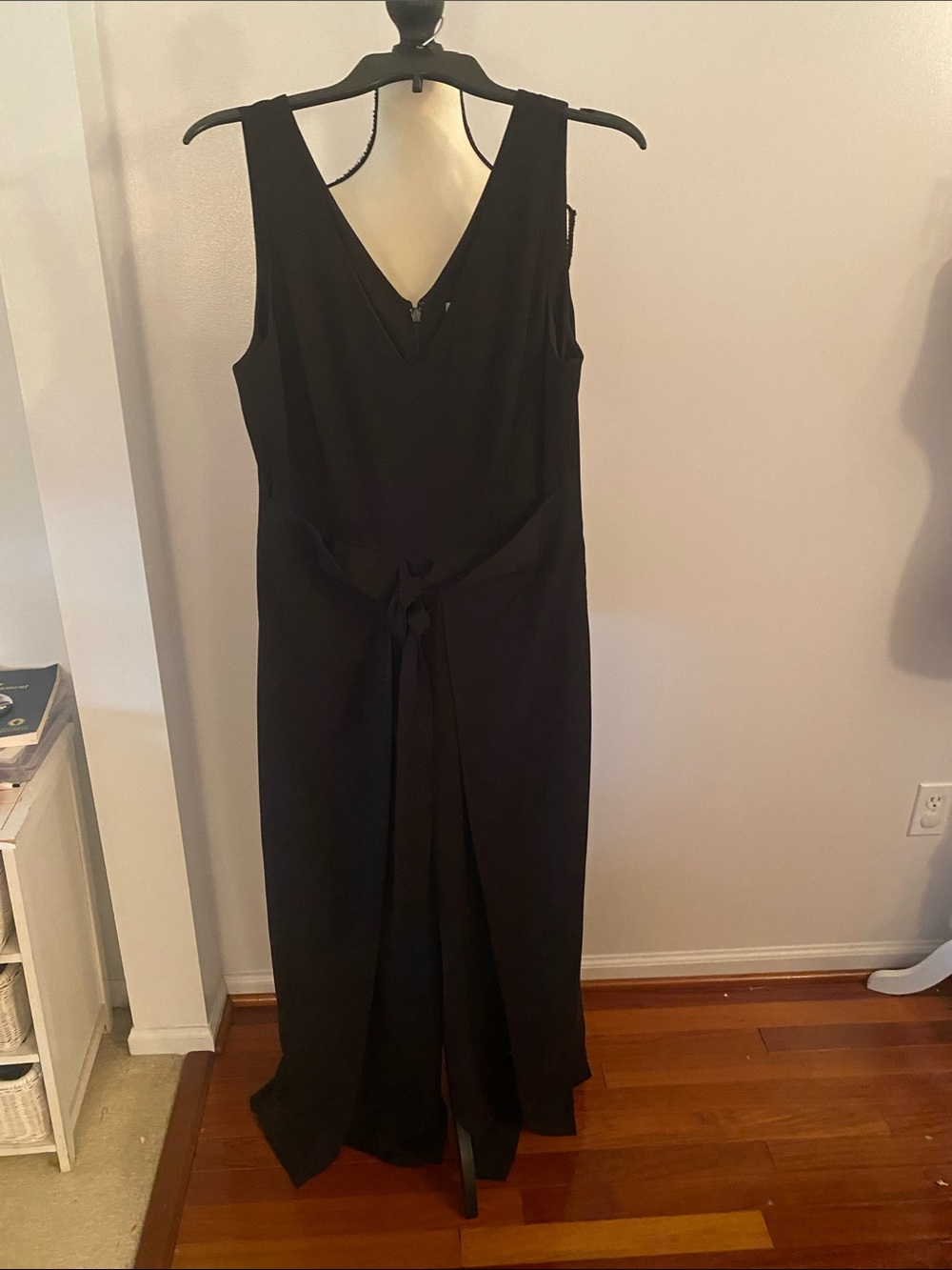 Antonio Melani size 10 black wide split leg jumpsuit